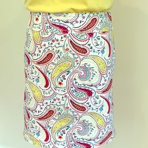 CANVAS COTTON SKIRT - PAISLEY